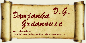 Damjanka Grdanović vizit kartica